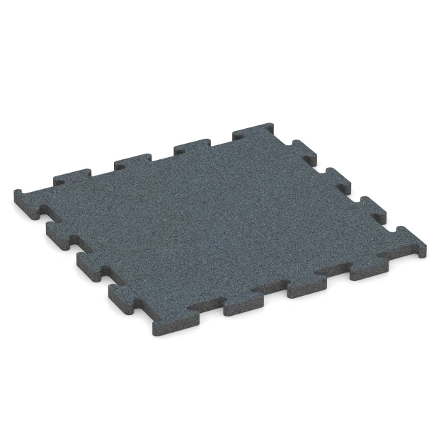 Fitness Performance Elite gumová podlaha do fitness von WARCO im Farbdesign Papraďová zelená mit den Abmessungen 50 x 50 x 2 cm | 0,25 m². Produktfoto von Artikel 6167 in der Aufsicht von schräg vorne.
