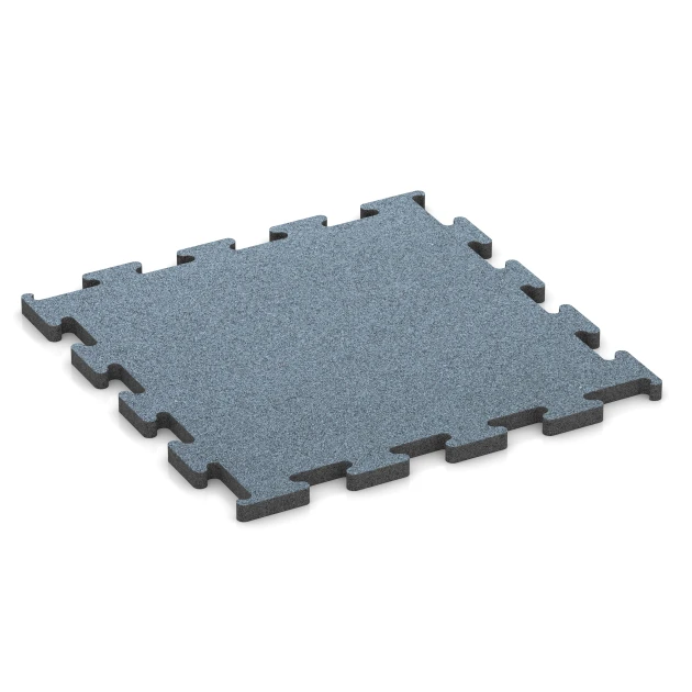 Fitness Performance Elite gumová podlaha do fitness von WARCO im Farbdesign Patinované striebro mit den Abmessungen 50 x 50 x 2 cm | 0,25 m². Produktfoto von Artikel 6168 in der Aufsicht von schräg vorne.