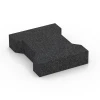 Zámková dlažba von WARCO im Farbdesign Antracit mit den Abmessungen 20 x 16,5 x 4,5 cm | 0,0278 m². Produktfoto von Artikel 7068 in der Aufsicht von schräg vorne.