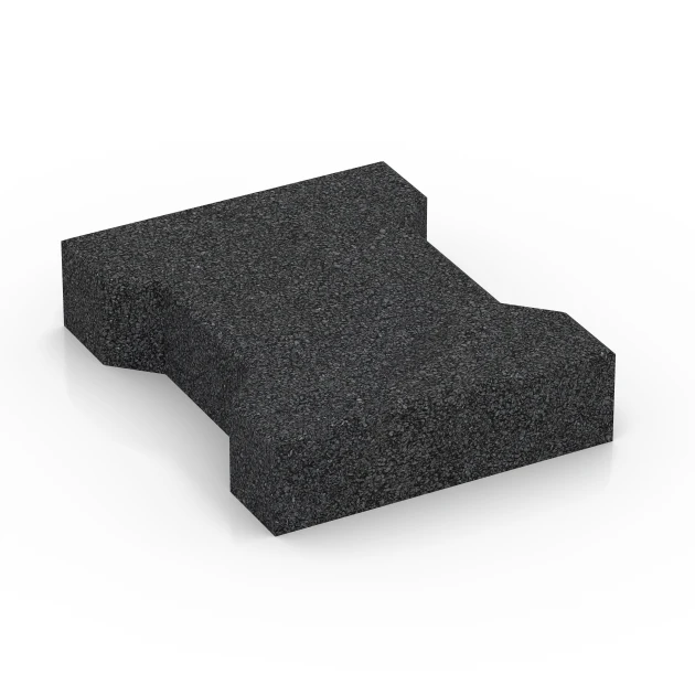 Zámková dlažba von WARCO im Farbdesign Antracit mit den Abmessungen 20 x 16,5 x 4,5 cm | 0,0278 m². Produktfoto von Artikel 7068 in der Aufsicht von schräg vorne.
