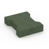 Zámková dlažba von WARCO im Farbdesign Trávovo zelená mit den Abmessungen 20 x 16,5 x 4,5 cm | 0,0278 m². Produktfoto von Artikel 7070 in der Aufsicht von schräg vorne.