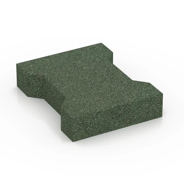 Zámková dlažba von WARCO im Farbdesign Trávovo zelená mit den Abmessungen 20 x 16,5 x 4,5 cm | 0,0278 m². Produktfoto von Artikel 7070 in der Aufsicht von schräg vorne.