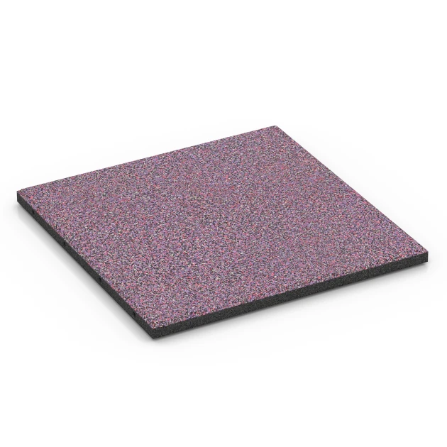 Dopadová dlaždica – 90 cm von WARCO im Farbdesign Levanduľa mit den Abmessungen 50 x 50 x 3 cm | 0,25 m². Produktfoto von Artikel 6418 in der Aufsicht von schräg vorne.