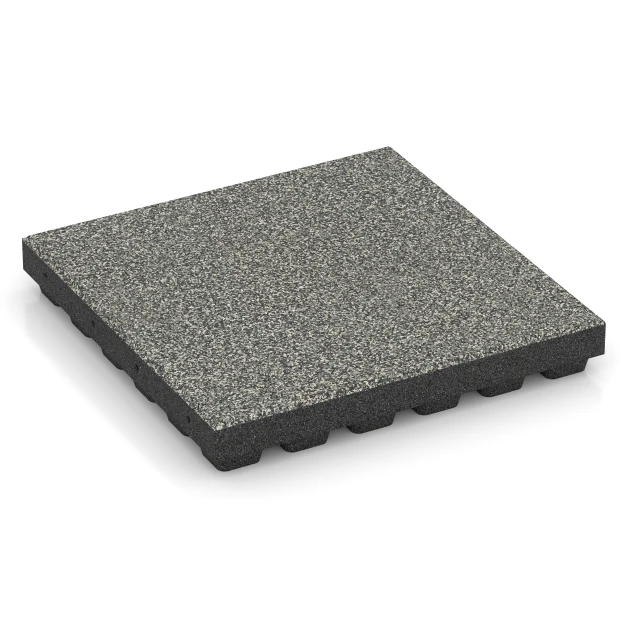 Dopadová dlaždica EPDM – 210 cm von WARCO im Farbdesign Sivá žula mit den Abmessungen 50 x 50 x 7 cm | 0,25 m². Produktfoto von Artikel 6441 in der Aufsicht von schräg vorne.