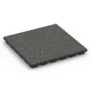 Dopadová dlaždica EPDM – 160 cm von WARCO im Farbdesign Tmavosivá žula mit den Abmessungen 50 x 50 x 4,8 cm | 0,25 m². Produktfoto von Artikel 6431 in der Aufsicht von schräg vorne.