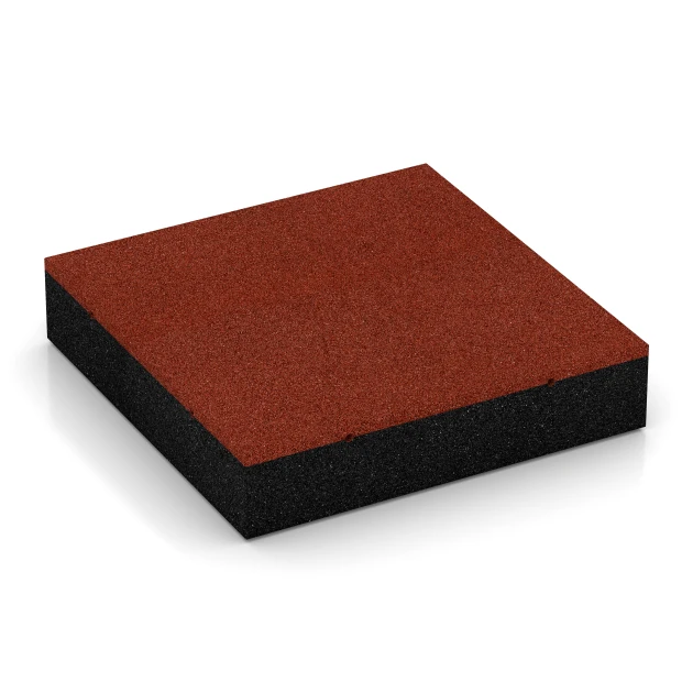 Dopadová dlaždica – 300 cm von WARCO im Farbdesign Tehlová červená mit den Abmessungen 50 x 50 x 11 cm | 0,25 m². Produktfoto von Artikel 6278 in der Aufsicht von schräg vorne.