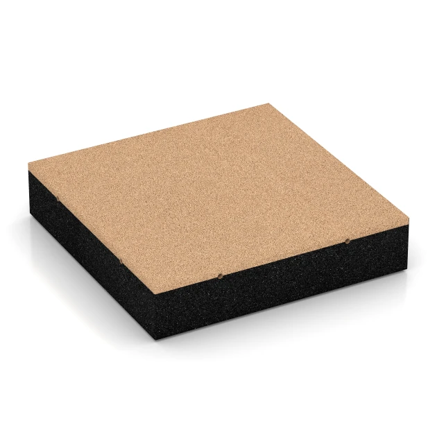 Dopadová dlaždica – 300 cm von WARCO im Farbdesign Pieskovo béžová mit den Abmessungen 50 x 50 x 11 cm. Produktfoto von Artikel 6282 in der Aufsicht von schräg vorne.