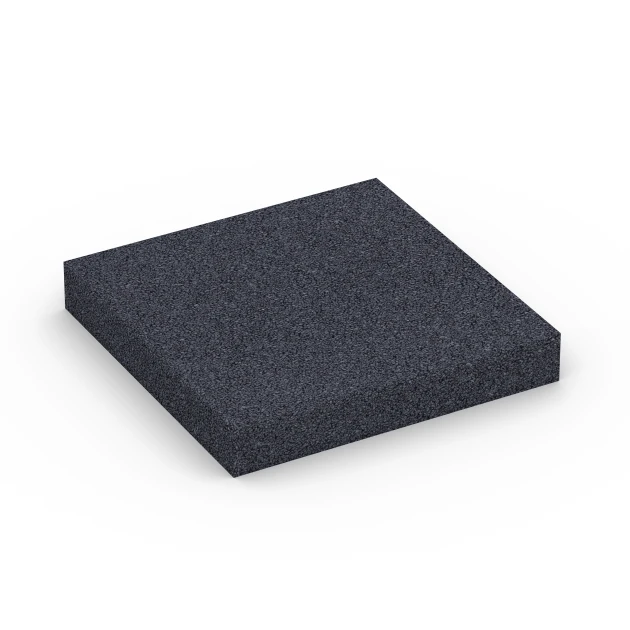 Fitness Performance Elite tréningová podlaha von WARCO im Farbdesign Antracit mit den Abmessungen 100 × 100 × 1,5 cm. Produktfoto von Artikel 6175 in der Aufsicht von schräg vorne.