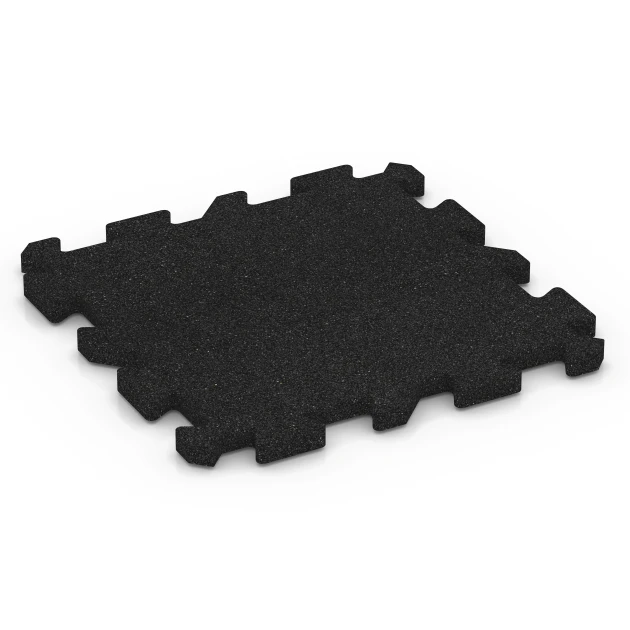 Dlaždice na ihrisko von WARCO im Farbdesign Antracit mit den Abmessungen 50 x 50 x 3 cm | 0,25 m². Produktfoto von Artikel 6987 in der Aufsicht von schräg vorne.