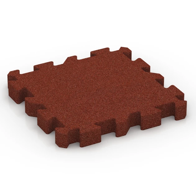 Dopadová dlaždica – 220 cm von WARCO im Farbdesign Cihlová červená mit den Abmessungen 50 x 50 x 6 cm | 0,25 m². Produktfoto von Artikel 6406 in der Aufsicht von schräg vorne.
