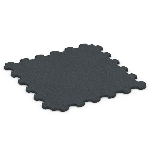 Podložka pod fitness stroje von WARCO im Farbdesign Antracit mit den Abmessungen 102,5 x 102,5 x 2,5 cm | 1,05 m². Produktfoto von Artikel 6323 in der Aufsicht von schräg vorne.