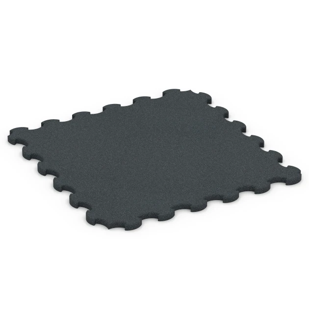 Fitness Ochranná Podložka von WARCO im Farbdesign Antracit mit den Abmessungen 102,5 x 102,5 x 3 cm | 1,05 m². Produktfoto von Artikel 6322 in der Aufsicht von schräg vorne.