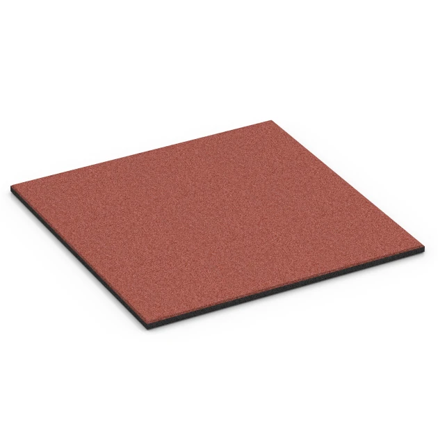 Stajňová rohož von WARCO im Farbdesign Tehlová červená mit den Abmessungen 100 x 100 x 3 cm | 1,00 m². Produktfoto von Artikel 6380 in der Aufsicht von schräg vorne.