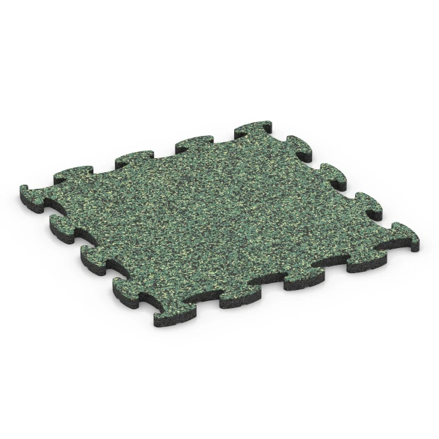 Fitnes podlaha Max von WARCO im Farbdesign Anglický trávnik mit den Abmessungen 44,6 x 44,6 x 1,8 cm | 0,20 m². Produktfoto von Artikel 6861 in der Aufsicht von schräg vorne.