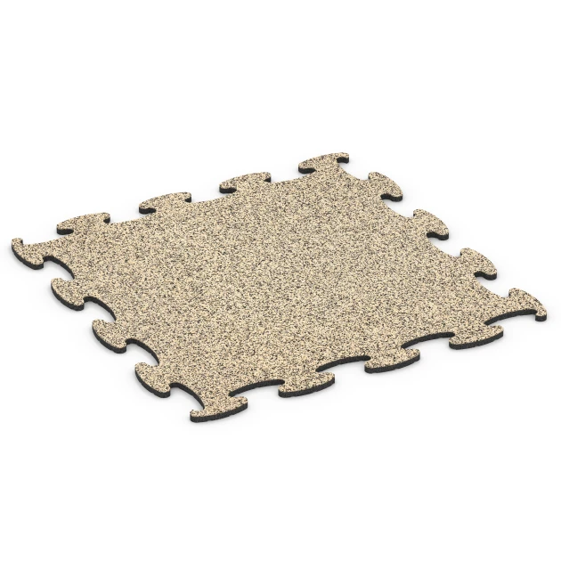 Fitness Active podlaha von WARCO im Farbdesign Travertín mit den Abmessungen 98 x 98 × 1,8 cm. Produktfoto von Artikel 6838 in der Aufsicht von schräg vorne.
