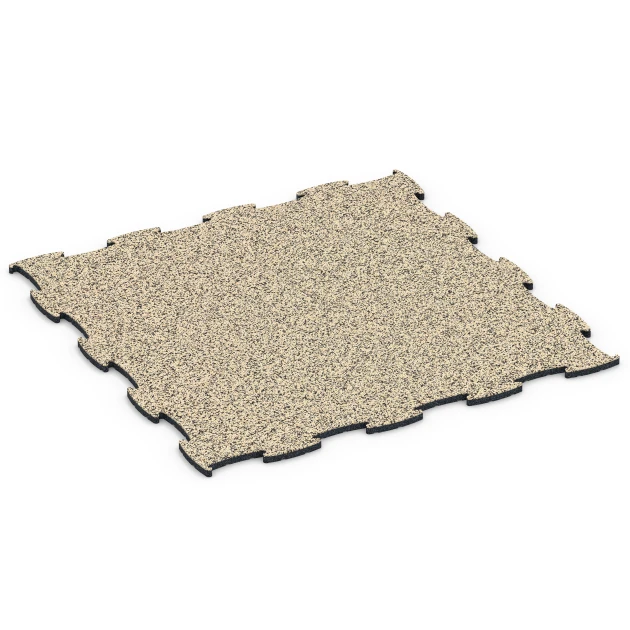 Fitness Active podlaha von WARCO im Farbdesign Travertín mit den Abmessungen 97,1 x 97,1 x 1,8 cm | 0,94 m². Produktfoto von Artikel 6838 in der Aufsicht von schräg vorne.