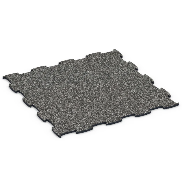 Fitnes podlaha Max von WARCO im Farbdesign Tmavosivá žula mit den Abmessungen 97,1 x 97,1 x 1,8 cm | 0,94 m². Produktfoto von Artikel 6868 in der Aufsicht von schräg vorne.