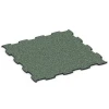 Výstavná gumová dlaždica von WARCO im Farbdesign Anglický trávnik mit den Abmessungen 97,1 x 97,1 x 1,8 cm | 0,94 m². Produktfoto von Artikel 6924 in der Aufsicht von schräg vorne.