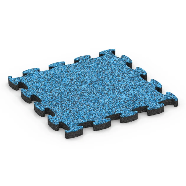 Bezpečnostná puzzle podložka von WARCO im Farbdesign Atlantik mit den Abmessungen 46 x 46 × 2,8 cm. Produktfoto von Artikel 6938 in der Aufsicht von schräg vorne.