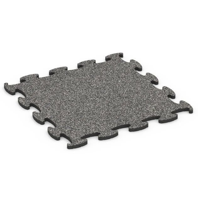 Fitness Active podlaha von WARCO im Farbdesign Tmavosivá žula mit den Abmessungen 98 x 98 x 2,8 cm. Produktfoto von Artikel 6850 in der Aufsicht von schräg vorne.