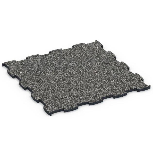 Fitness Active podlaha von WARCO im Farbdesign Tmavosivá žula mit den Abmessungen 97,1 x 97,1 x 2,8 cm | 0,94 m². Produktfoto von Artikel 6850 in der Aufsicht von schräg vorne.