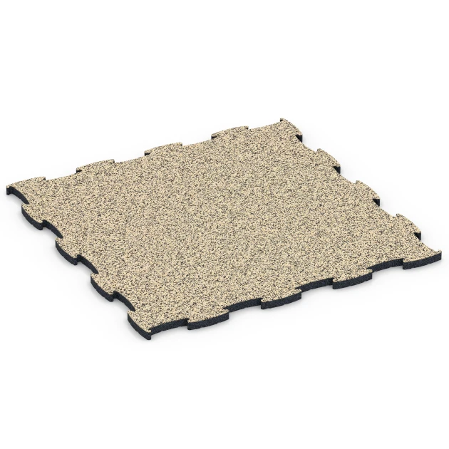Fitness Active podlaha von WARCO im Farbdesign Travertín mit den Abmessungen 97,1 x 97,1 x 2,8 cm | 0,94 m². Produktfoto von Artikel 6856 in der Aufsicht von schräg vorne.
