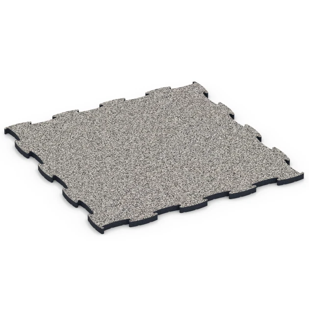Fitnes podlaha Max von WARCO im Farbdesign Sivá žula mit den Abmessungen 97,1 x 97,1 x 2,8 cm. Produktfoto von Artikel 6887 in der Aufsicht von schräg vorne.