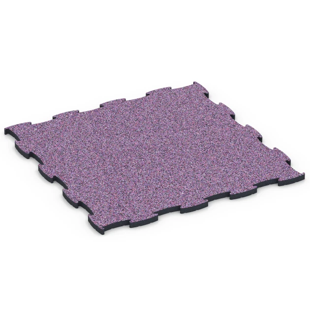Fitnes podlaha Max von WARCO im Farbdesign Levanduľa mit den Abmessungen 97,1 x 97,1 x 2,8 cm. Produktfoto von Artikel 6891 in der Aufsicht von schräg vorne.