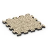 Gumové dlaždičky na balkón von WARCO im Farbdesign Travertín mit den Abmessungen 30 x 30 x 1,8 cm. Produktfoto von Artikel 6820 in der Aufsicht von schräg vorne.