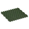Bezpečnostná trávniková mreža von WARCO im Farbdesign Trávovo zelená mit den Abmessungen 100 x 100 x 4 cm. Produktfoto von Artikel 7011 in der Aufsicht von schräg vorne.