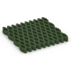 Bezpečnostná trávniková mreža von WARCO im Farbdesign Trávovo zelená mit den Abmessungen 100 × 100 × 8 cm. Produktfoto von Artikel 7014 in der Aufsicht von schräg vorne.