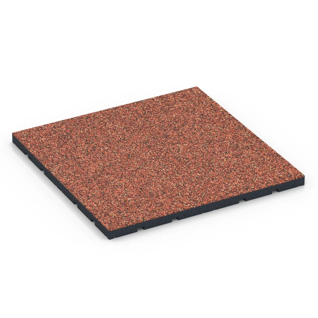 Športová podlaha pre vonkajšie fitness von WARCO im Farbdesign Etna mit den Abmessungen 60 x 60 x 3 cm | 0,36 m². Produktfoto von Artikel 7136 in der Aufsicht von schräg vorne.