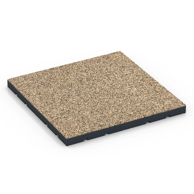 Športová podlaha pre vonkajšie fitness von WARCO im Farbdesign Ratan mit den Abmessungen 60 x 60 x 4 cm | 0,36 m². Produktfoto von Artikel 7149 in der Aufsicht von schräg vorne.