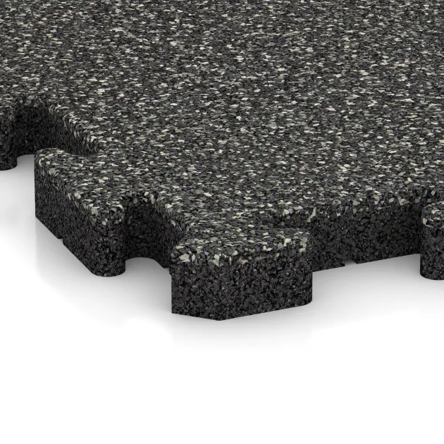 Detailaufnahme der Randausprägung von WARCO-Produkt 5899, Exteriérová eventová dlaždica, Format 500 x 500 x 40 mm, Farbe Tmavý šedý granit.