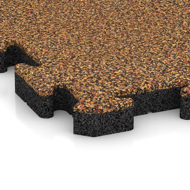 Detailaufnahme der Randausprägung von WARCO-Produkt 5903, Exteriérová eventová dlaždica, Format 500 x 500 x 40 mm, Farbe Terra Cotta.