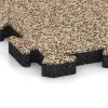 Detailaufnahme der Randausprägung von WARCO-Produkt 5907, Exteriérová eventová dlaždica, Format 500 x 500 x 40 mm, Farbe Travertín.