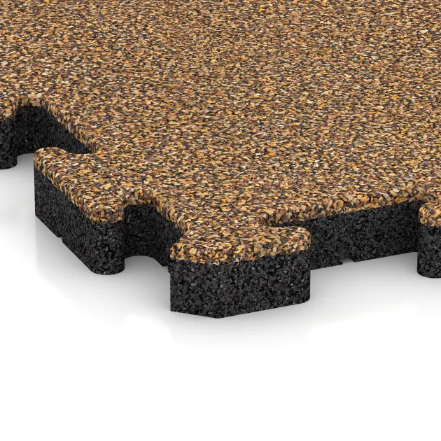 Detailaufnahme der Randausprägung von WARCO-Produkt 5912, Exteriérová eventová dlaždica, Format 500 x 500 x 40 mm, Farbe Maroko.