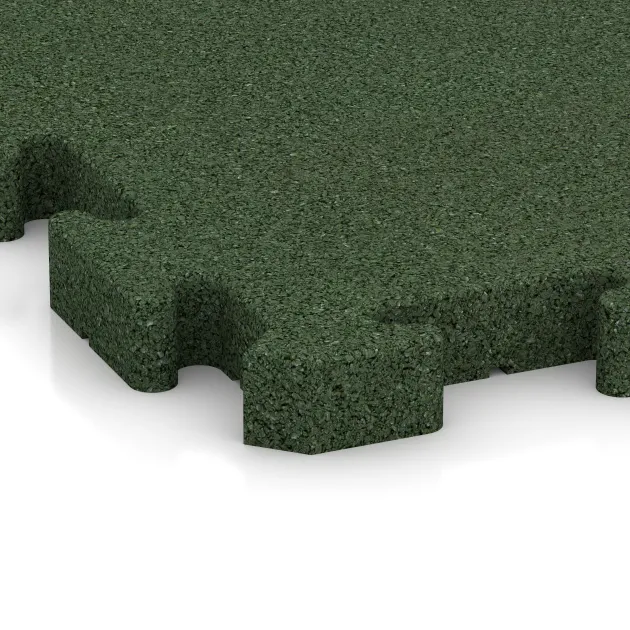 Detailaufnahme der Randausprägung von WARCO-Produkt 5882, Exteriérová eventová dlaždica, Format 500 x 500 x 40 mm, Farbe Trávová zelená.