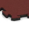 Detailaufnahme der Randausprägung von WARCO-Produkt 5812, Exteriérová eventová dlaždica, Format 500 x 500 x 30 mm, Farbe Korálová červená.