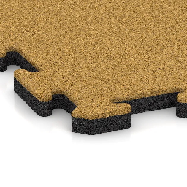 Detailaufnahme der Randausprägung von WARCO-Produkt 5815, Exteriérová eventová dlaždica, Format 500 x 500 x 30 mm, Farbe Citrónová žltá.