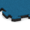 Detailaufnahme der Randausprägung von WARCO-Produkt 6008, Fitness Ochranná Podložka, Format 1000 x 1000 x 30 mm, Farbe Nebe modrá.