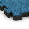 Detailaufnahme der Randausprägung von WARCO-Produkt 4155, Športová gumová podlaha, Format 500 x 500 x 50 mm, Farbe Atlantic.