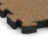 Detailaufnahme der Randausprägung von WARCO-Produkt 4158, Športová gumová podlaha, Format 500 x 500 x 50 mm, Farbe Maroko.