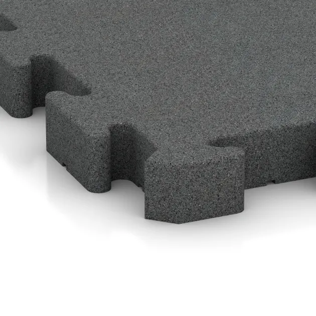 Detailaufnahme der Randausprägung von WARCO-Produkt 3165, Fitness Ochranná Podložka, Format 500 x 500 x 50 mm, Farbe Šedý bridlica.