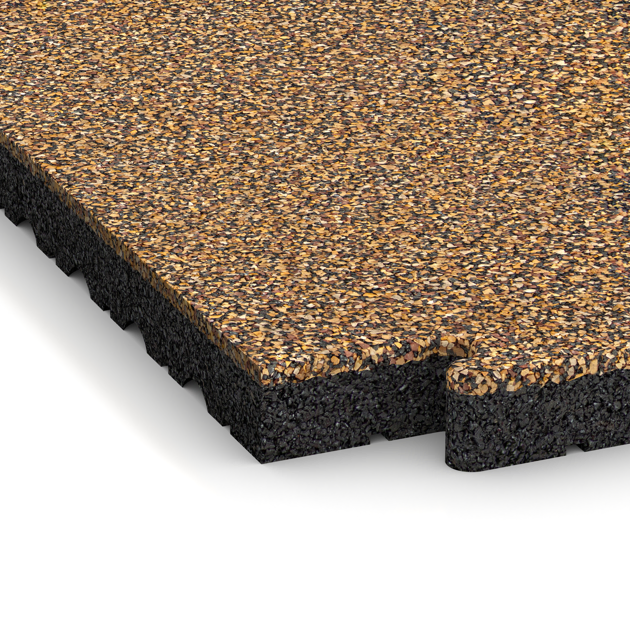 Detailaufnahme der Randausprägung von WARCO-Produkt 5124, Okrajová doska HD, Format 1000 x 485 x 40 mm, Farbe Maroko.