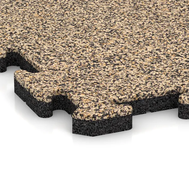 Detailaufnahme der Randausprägung von WARCO-Produkt 5054, Rohová doska HD, Format 485 x 485 x 30 mm, Farbe Travertín.