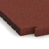Detailaufnahme der Randausprägung von WARCO-Produkt 5167, Rohová doska HD, Format 485 x 485 x 40 mm, Farbe Cihlovo červená.