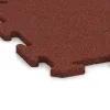 Detailaufnahme der Randausprägung von WARCO-Produkt 0189, Fitness podložka 18 mm, Format 500 x 500 x 18 mm, Farbe Cihlovo červená.