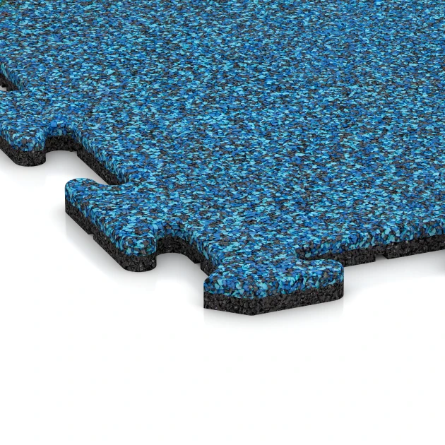 Detailaufnahme der Randausprägung von WARCO-Produkt 0296, Gumová krytina na schody, Format 100 x 100 x 1,8 cm | 1,00 m², Farbe Atlantik.