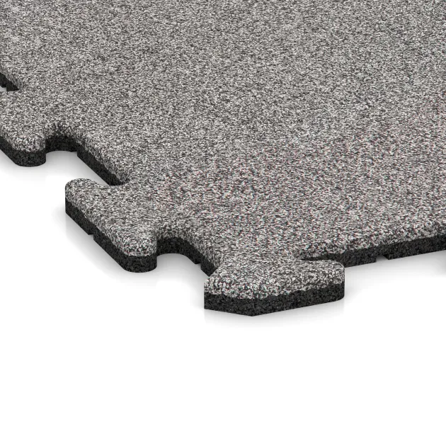 Detailaufnahme der Randausprägung von WARCO-Produkt 4598, Športová doska 1,8 cm, Format 1000 x 1000 x 18 mm, Farbe Šedý melange.